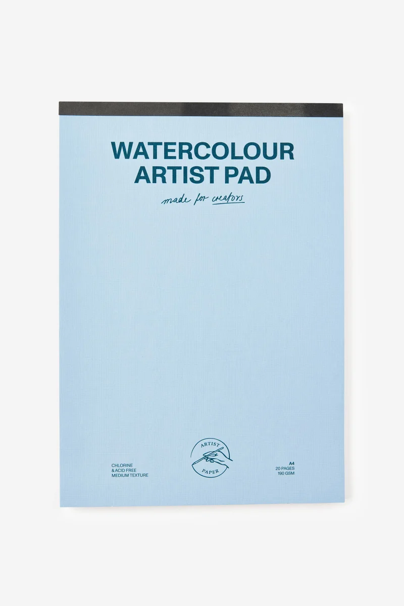 Typo A4 Watercolour Art Pad